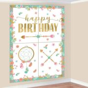 Boho Girl Scene Setter with Photo Props