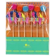 Boho Llama Pom Pom Picks