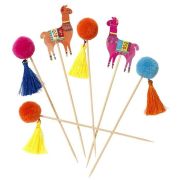 Boho Llama Pom Pom Picks