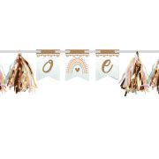 Boho Rainbow 1st Birthday High Chair Banner