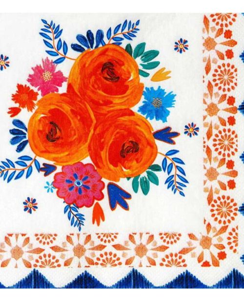 Boho Spice Floral Napkins 20pk