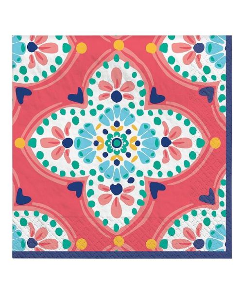 Boho Vibes Beverage Napkins 16pk