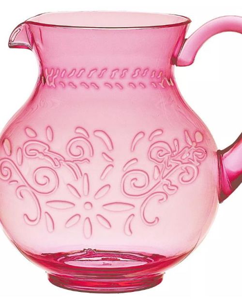 Boho Vibes Pink Floral Pitcher Jug