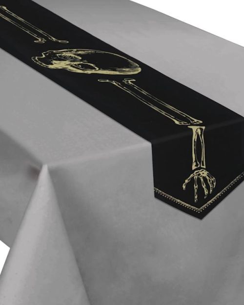 Boneyard Skeleton Table Runner