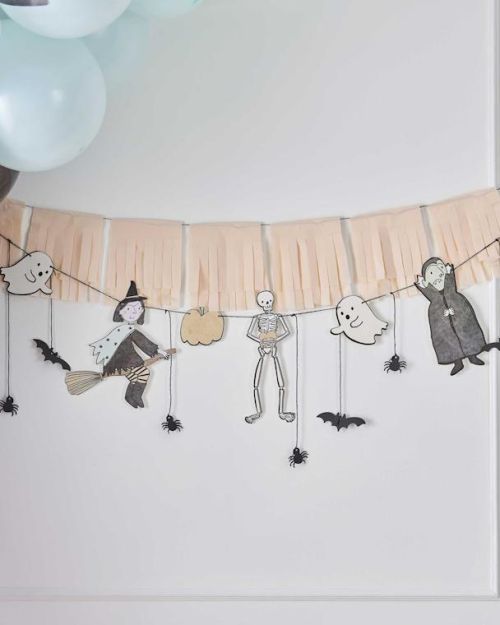 Boo Crew Halloween Bunting & Fringe Garland
