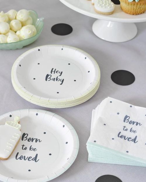 Born To Be Loved Plates 12pk