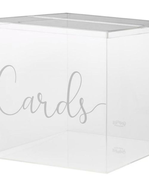 Botanical Wedding Acrylic Card Box