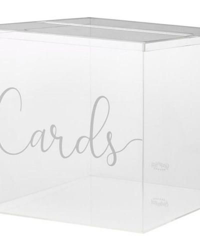 Botanical Wedding Acrylic Card Box