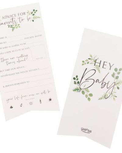 Botanical Baby Baby Advice Cards
