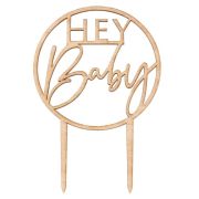 Botanical Baby Hey Baby Cake Topper