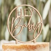 Botanical Baby Hey Baby Cake Topper