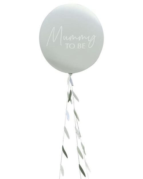 Botanical Baby 60cm Balloon with Foliage Tail