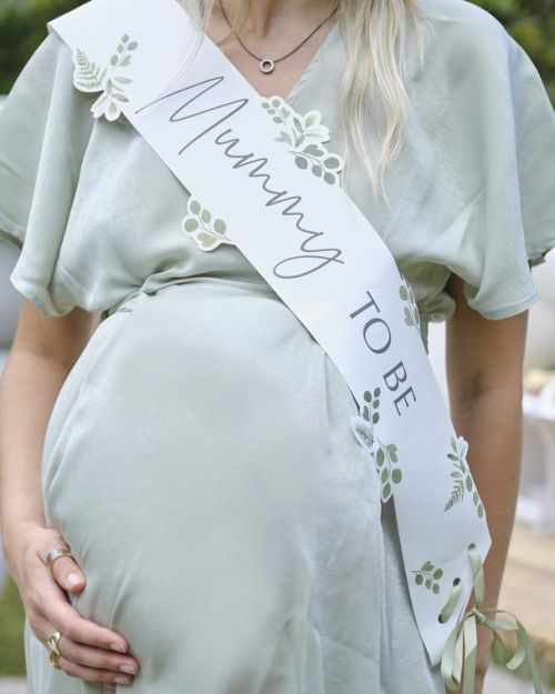 Botanical Baby Mummy to Be Sash