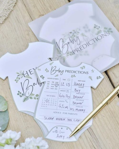 Botanical Baby Prediction Cards 10pk