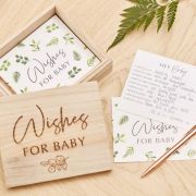 Botanical Baby Shower Advice Cards & Keepsake Box