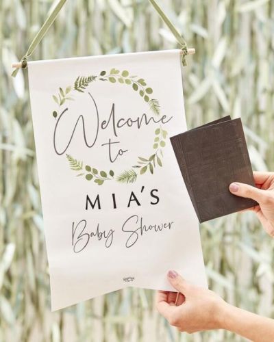 Botanical Baby Welcome Sign