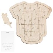 Botanical Baby Wooden Baby Grow Guest Book