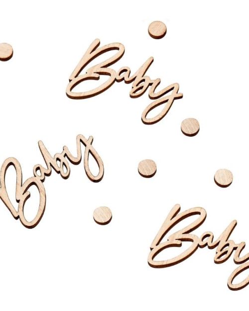 Botanical Baby Wooden Confetti