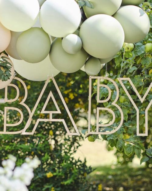 Botanical Baby Wooden Hanging Decoration