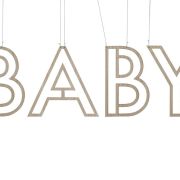 Botanical Baby Wooden Hanging Decoration