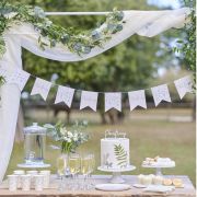 Botanical Christening Pennant Bunting