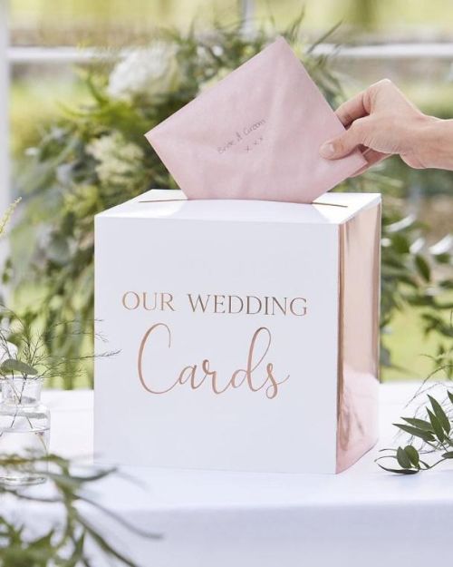 Botanical Wedding Card Box