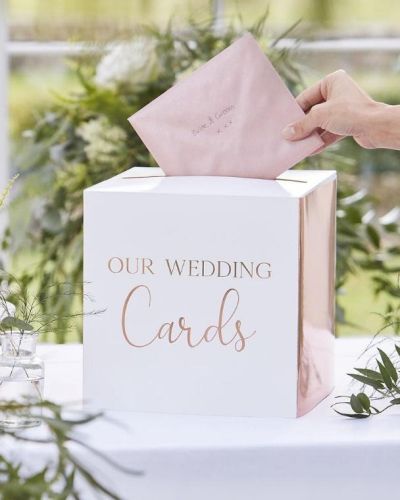 Botanical Wedding Card Box