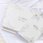 Gold Botanical Wedding Guest Book