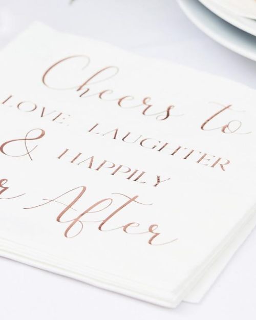 Botanical Wedding Napkins 16pk