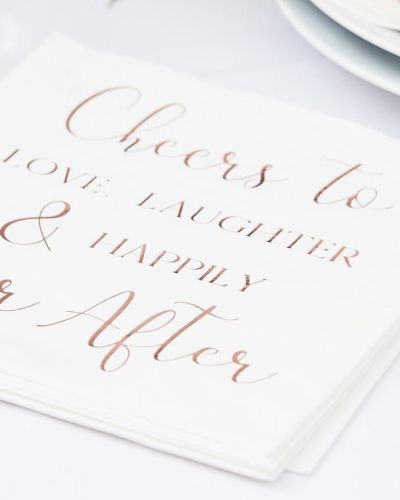 Botanical Wedding Napkins 16pk