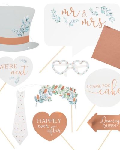 Botanical Wedding Photo Booth Props