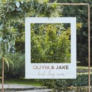 Botanical Wedding Polaroid Photo Frame