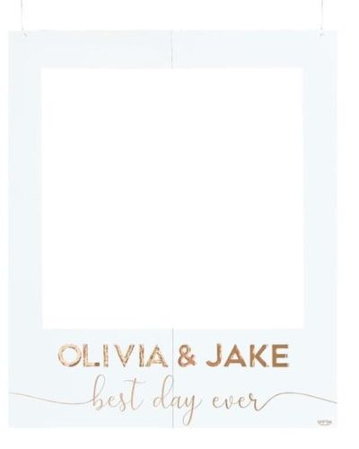 Botanical Wedding Polaroid Photo Frame