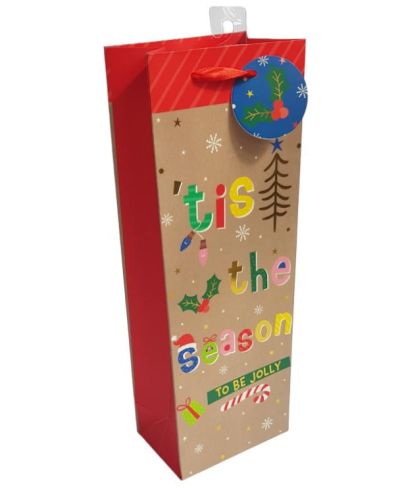 Christmas Bottle Bag – Tis the Season