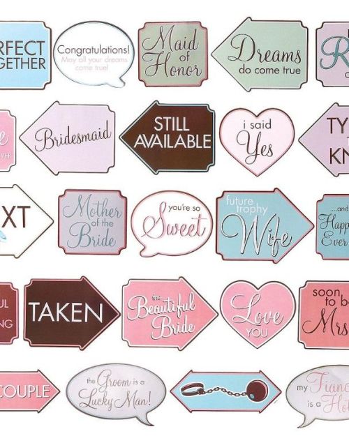 Bridal Shower Fun Photo Signs