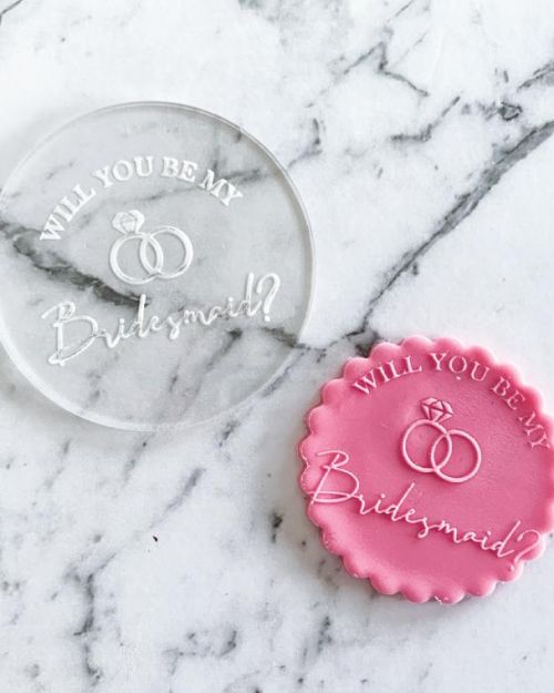 Debosser Stamp – Will You Be My Bridesmaid?