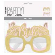 Bride & Bridesmaids Party Glasses 4pk