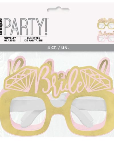 Bride & Bridesmaids Party Glasses 4pk