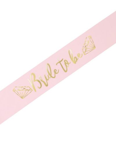 Bride to Be Sash – Pink & Gold