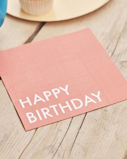 Brights Happy Birthday Napkins 16pk