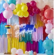 Brights Streamer & Balloon Backdrop