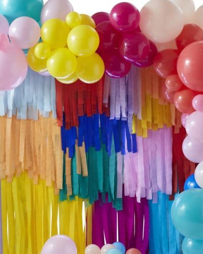 Brights Streamer & Balloon Backdrop