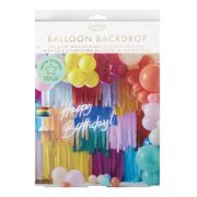 Brights Streamer & Balloon Backdrop