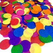 Bright Rainbow Confetti Balloon – Single