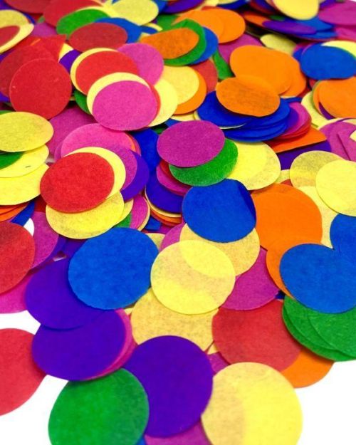 Bright Rainbow Confetti Balloon – Single