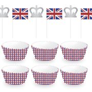 British Cupcake Cases & Picks 12pk