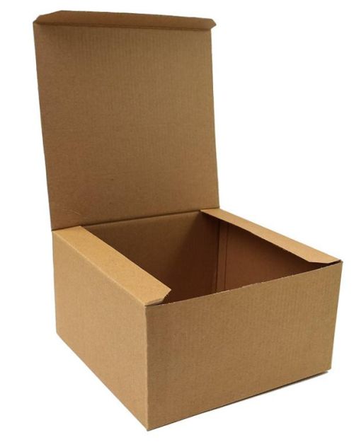 Brown Pop Up Cake Box 9in