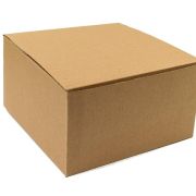 Brown Pop Up Cake Box 9in