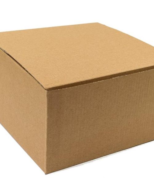 Brown Pop Up Cake Box 9in