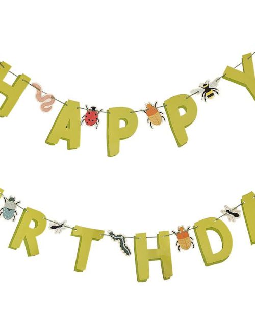 Bugging Out Happy Birthday Bunting